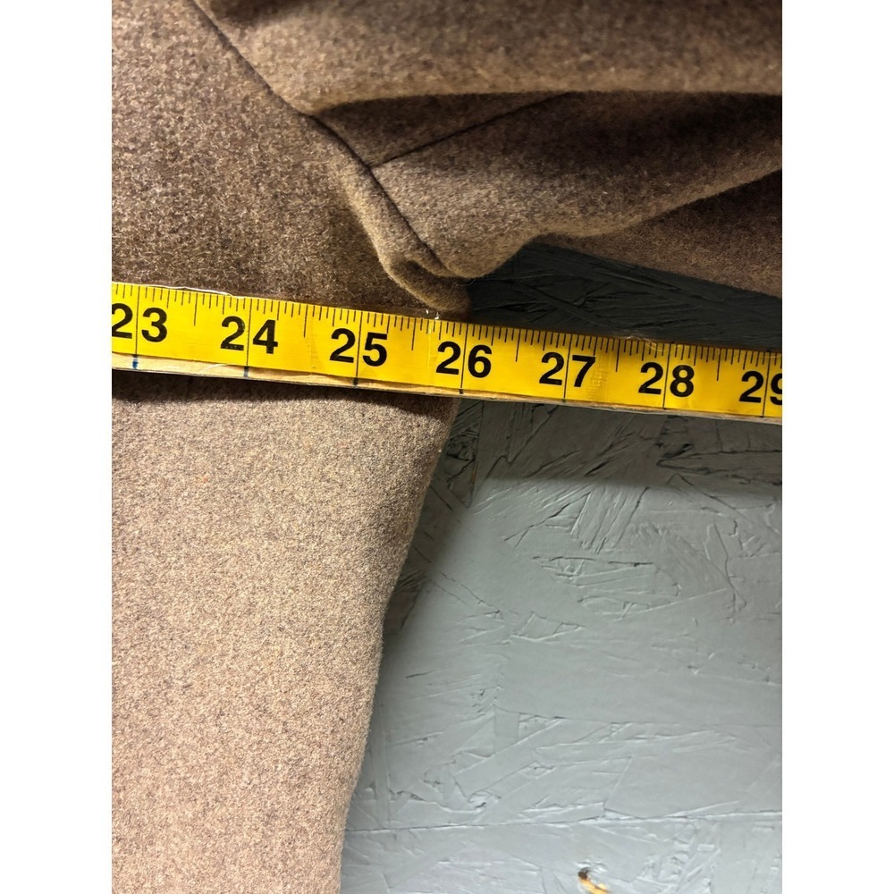 Johnston & Murphy Wool Blend Car Coat Mens XL Tan Camel Business Casual Winter - Picture 7 of 10